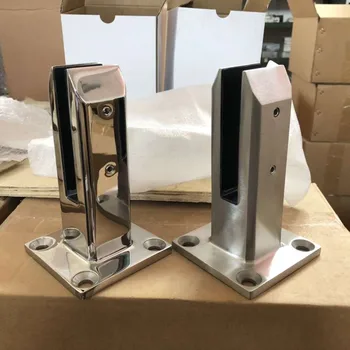 

Stainless Steel Pool Fence Square Base Glass Spigot For 17mm Glass