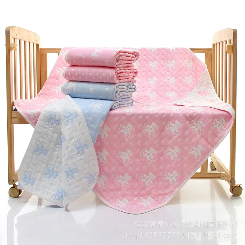 

Six-layer Gauze Children's Quilt Bath Towel Excluded Fluorescent Agent Infants Mushroom Blanket Pure Cotton 6-Layer BABY'S Bath