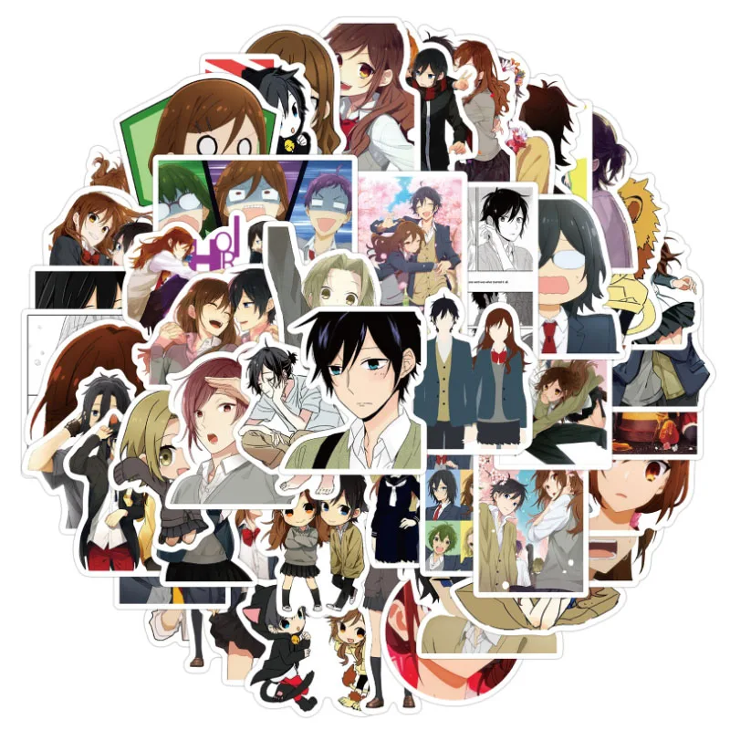 10/30/50pcs Horimiya Anime Graffiti Stickers Classic Cartoon Stickers Laptop Diy Kids Toys Pvc Car Bike Decal Decor Stickers