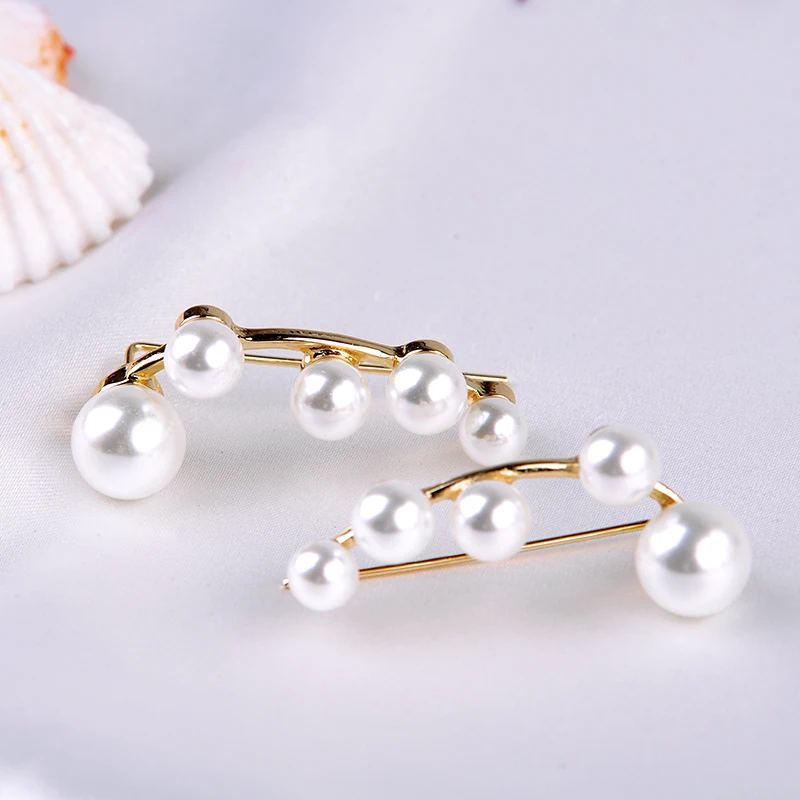 

Exquisite Imitation Pearl Gold Color Special Design Stud Earrings For Women Gifts Fashion Jewelry Wholesale