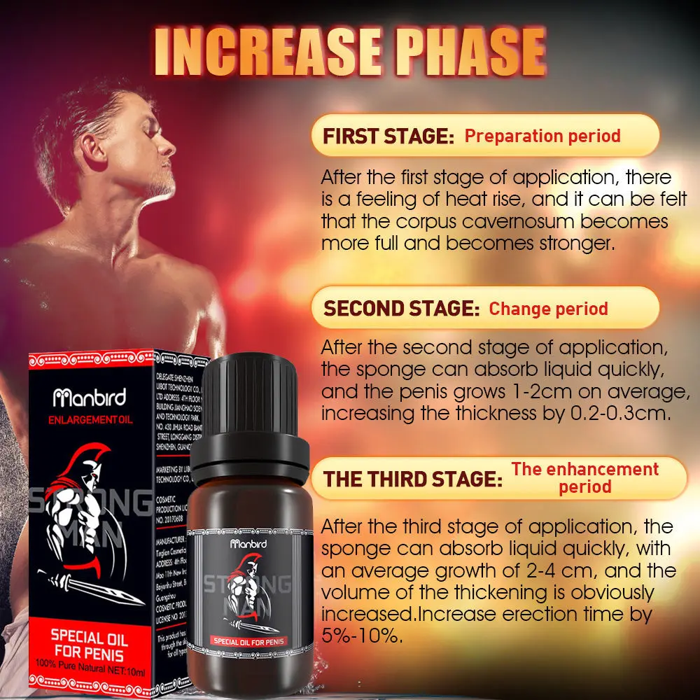 2 Pcs Penis Thickening Growth Man Massage Oil Cock Erection Enhance Men Health Care Penile Growth Bigger Enlarger Essential Oils