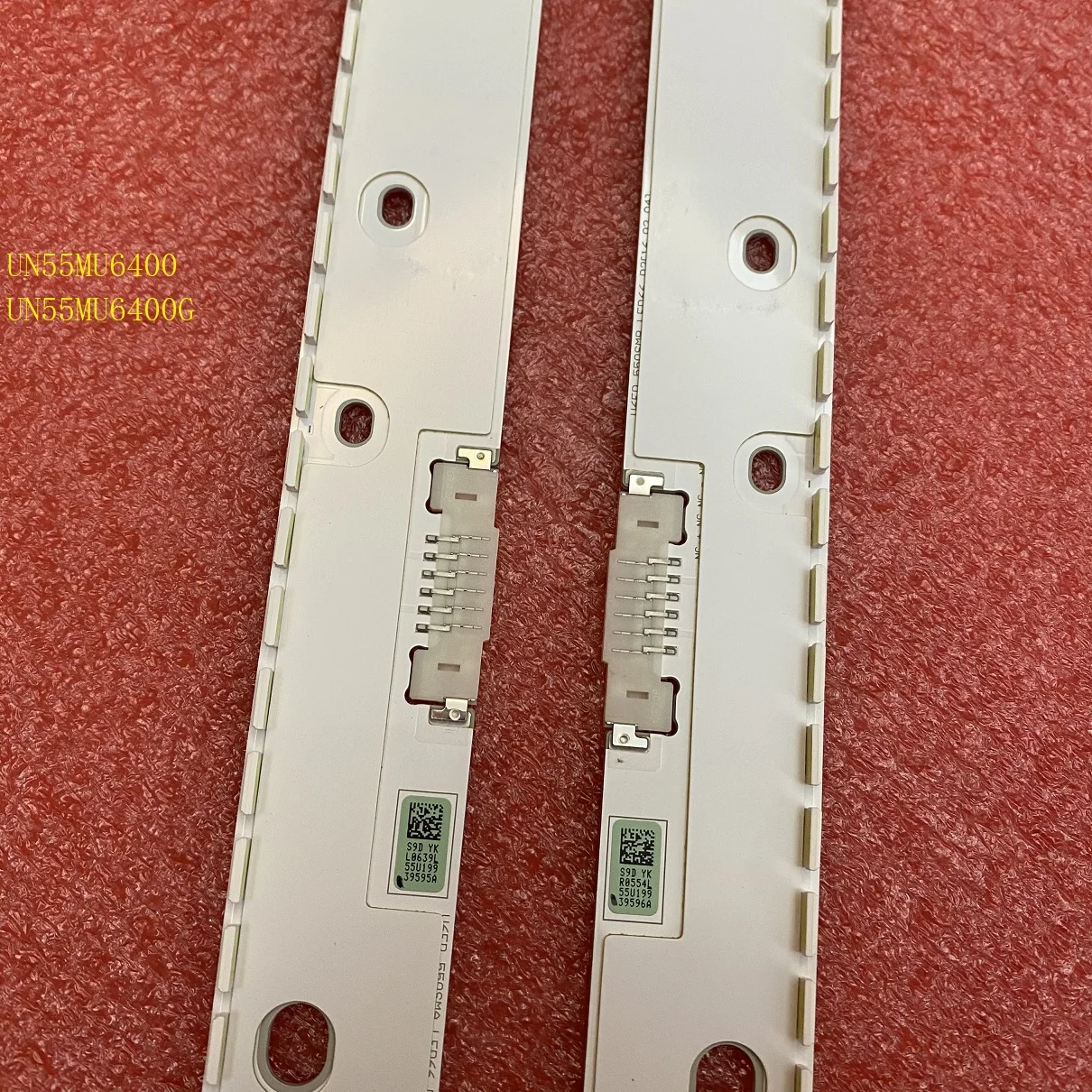 2pcs LED backlight strip for Samsung UN55MU6400 UN55MU6400G UN55MU6500 UE55MU6650 UE55MU6645 UE55KU6500 UE55KU6400 UN55KU6400 magnetic led light strip