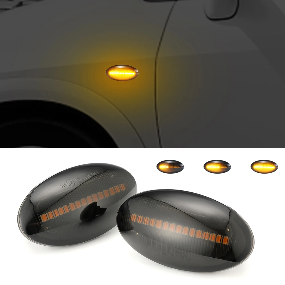 2pcs Sequential Flashing Led Turn Signal Side Marker Light For Suzuki