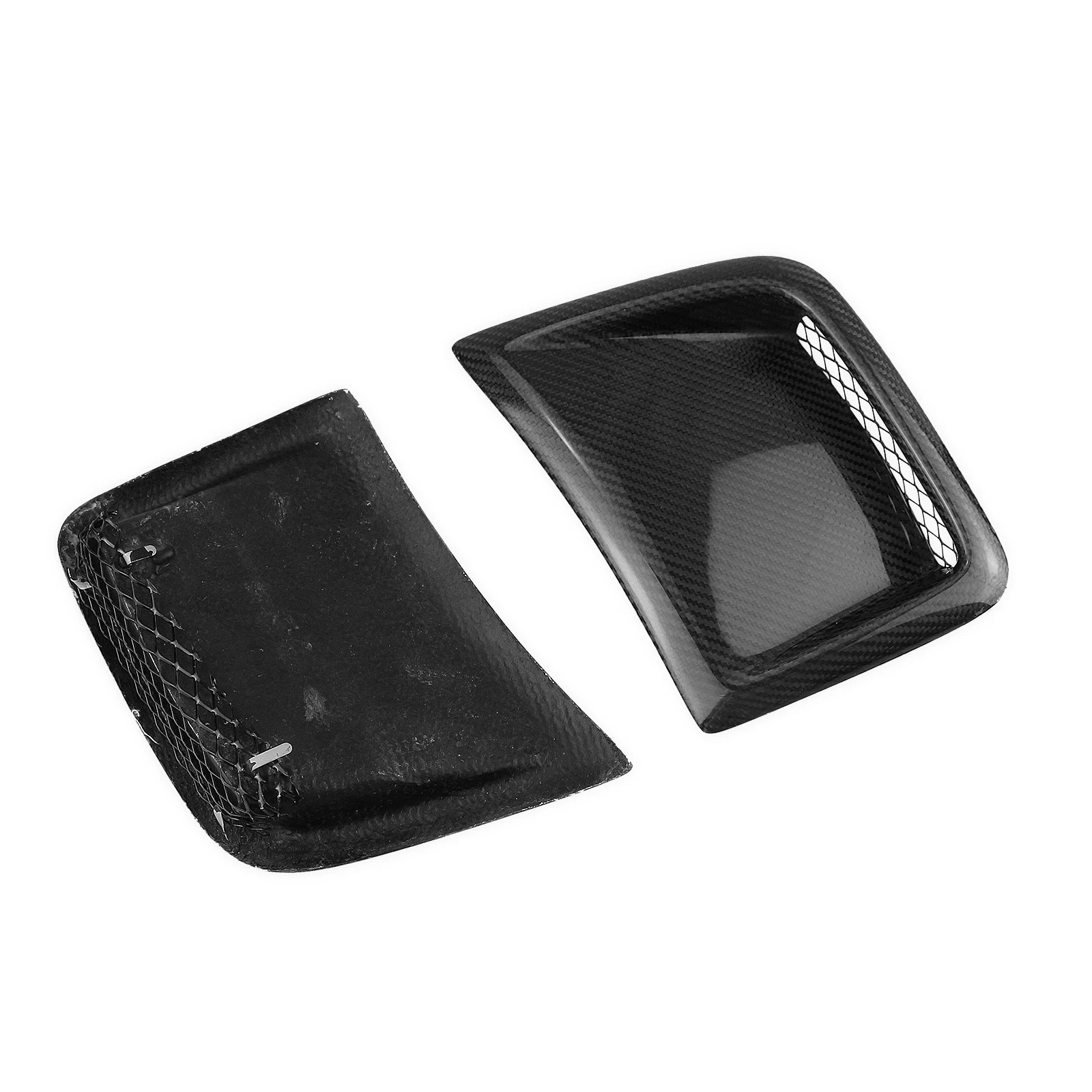 Front Bumper Side Air Vent Trim For Subaru STI WRX GRB Wagon 10th 2008-2014 Carbon Fiber Car Fender Outlet Hood Flow Duct Cover