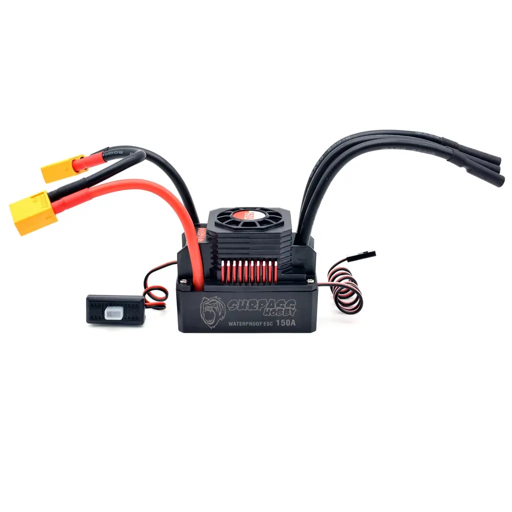 SURPASS HOBBY 150A 120A 60A 80A ESC Electric Speed Controller Programmer Card for 1/8 1/10 1/12 1/16 1/18 1/14 RC Car Boat 5