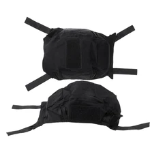 2 шт Камуфляжный нейлоновый армейский шлем аксессуары чехол для быстрых шлемов черный