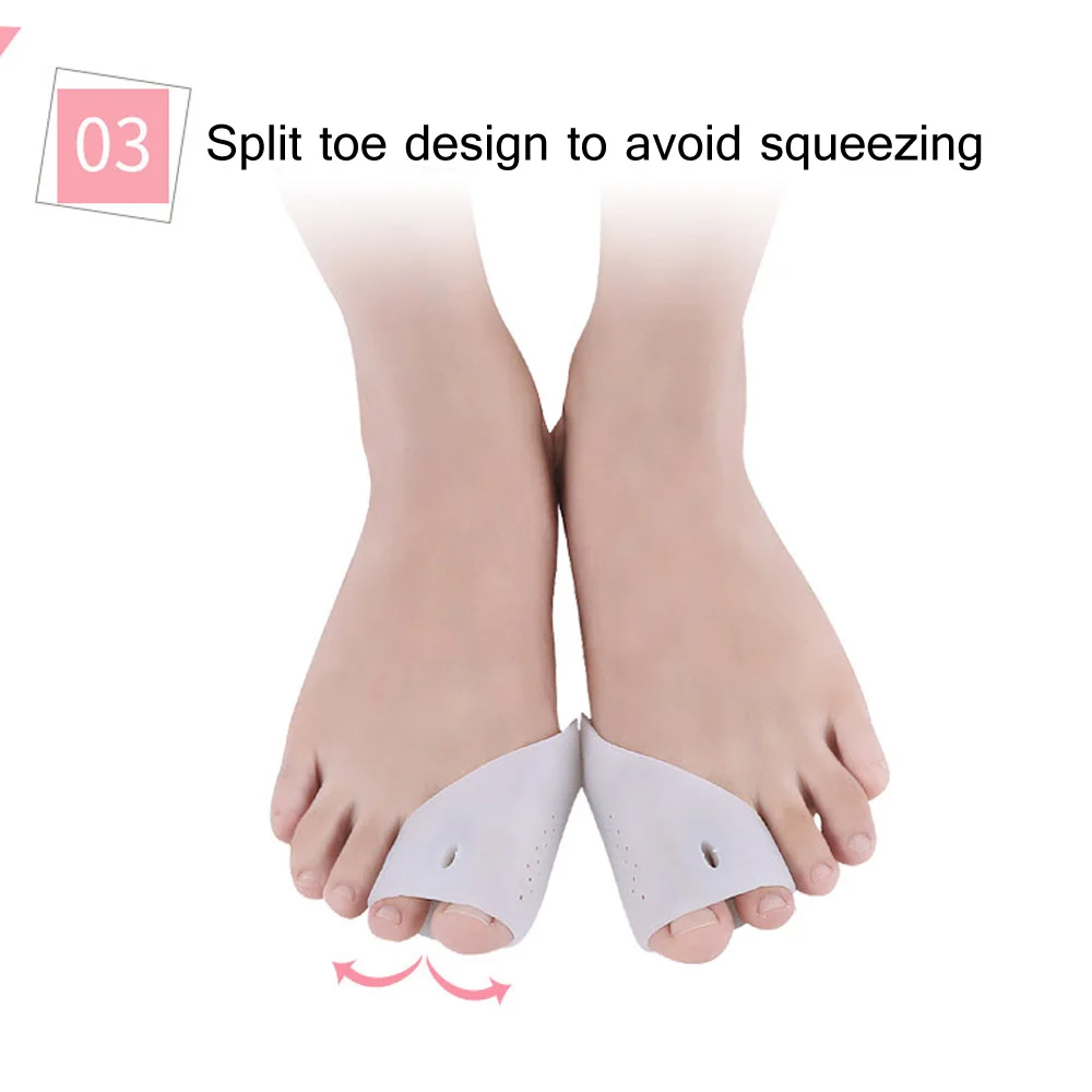 1 пара Bunion Hallux вальгусная деформация защитный гель крышка рукава трение пальцев ног протекторы мягкий уход за ногами