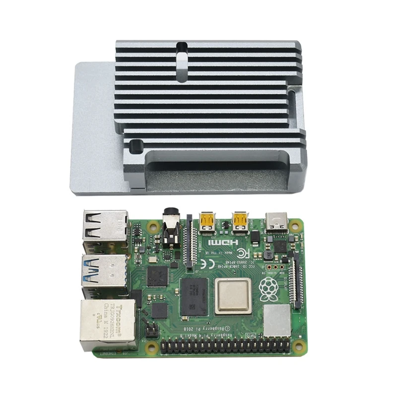 Для Raspberry Pi 4 Модель B 4 Гб ОЗУ Поддержка 2,4/5,0 ГГц wifi Bluetooth 5,0 с алюминиевым ЧПУ сплава защитный чехол