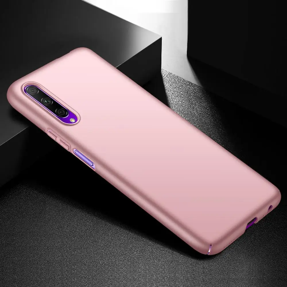 Чехол для Honor 9X Pro, Роскошный Матовый Жесткий Чехол для ПК, защитный чехол для Honor 9 X Pro - Цвет: Розовый
