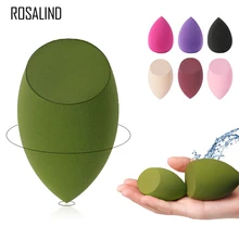ROSALIND, 3 шт., Кисть для макияжа, спонж, пудра, основа, высокое качество, форма капли воды, спонж, средства для лица, аксессуары, косметика
