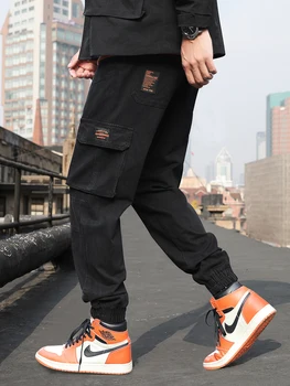 

Pants Men's Spring and Summer Loose Sports Casual Straight Tooling Capri Pants