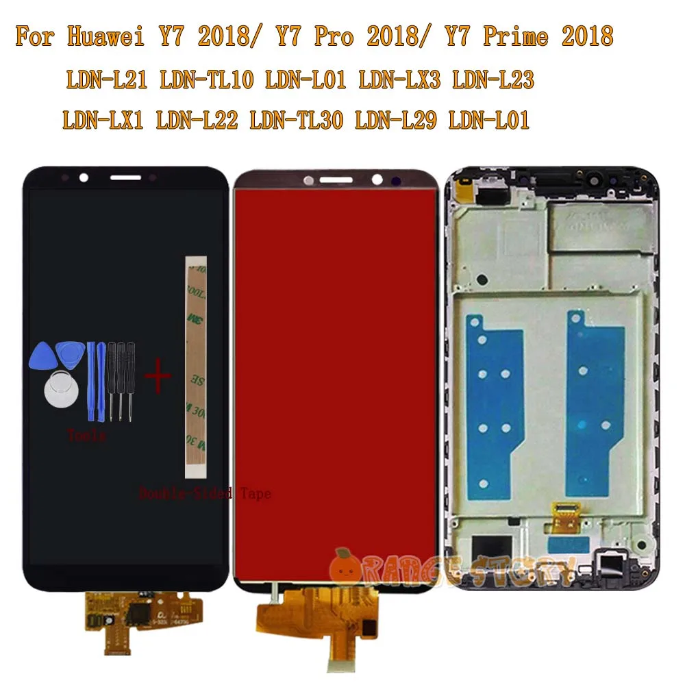 ЖК-дисплей Экран для Huawei Y7 2018/Y7 премьер-2018/Y7 Pro 2018 LDN-L21 LDN-LX3 LDN-L01 ндз L21 LX3 TL10