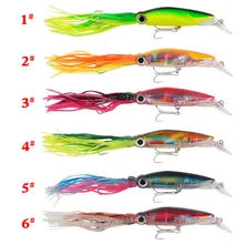 

Multicolor Hard Fishing Lure Fish Bait 23cm 38g 6 Color Squid Hook Octopus Crank Bait Simulation Squid Hook Octopus Crank Bait