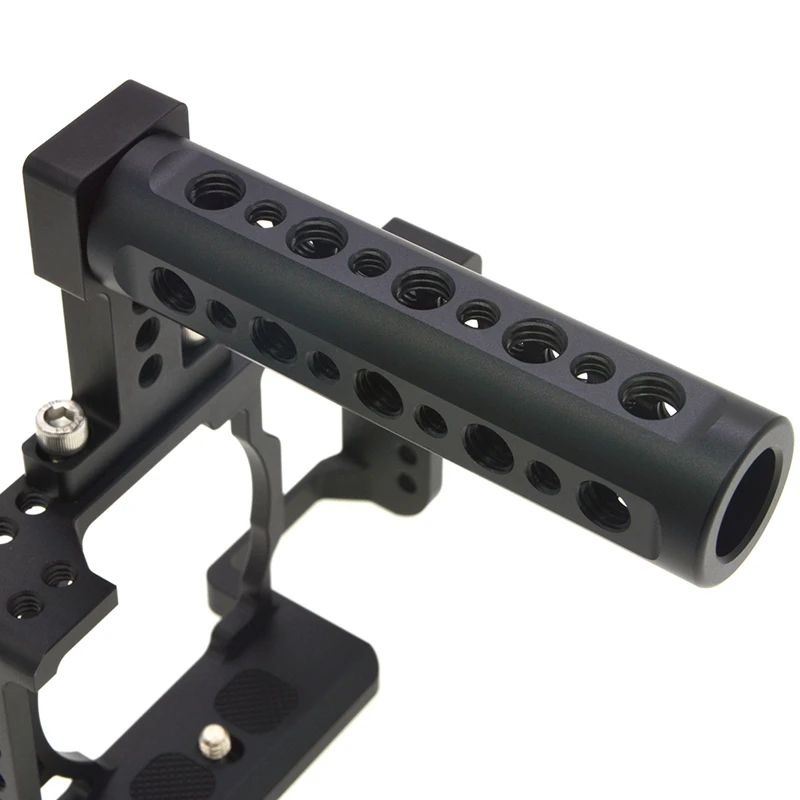 AMS-DSLR Camera Cage with NATO Handle for Sony A6400/ A6000/ A6300/ A6500 to Mount Microphone Monitor Flash Light