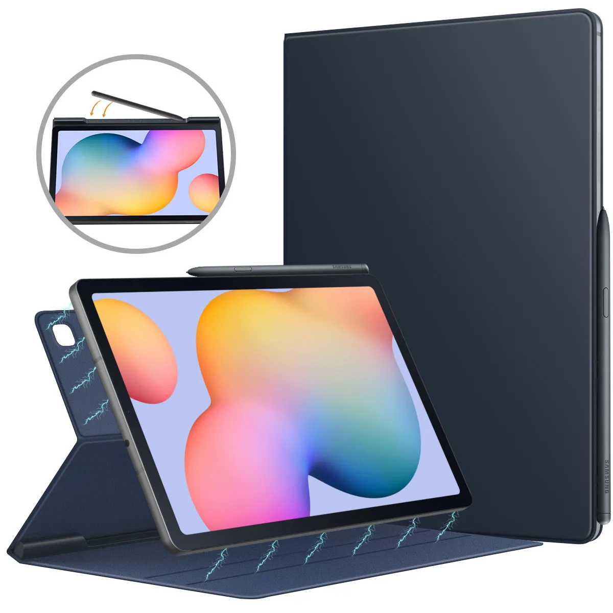 Tablet Case for Galaxy Tab S6 Lite 2020,Ultra-Slim Smart Folio Shell Cover Magnetic Absorption Case For Galaxy Tab S6 Lite 10.4 tablet holder for car dashboard