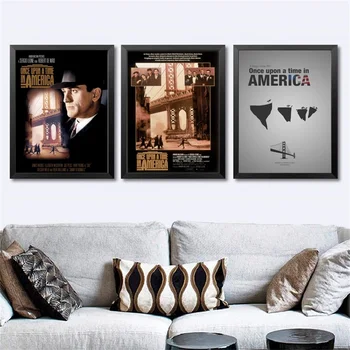 

Once Upon a Time in America Movie Poster Wall Art Wall Decor Silk Prints Art Poster Paintings for Living Room quadro cuadros