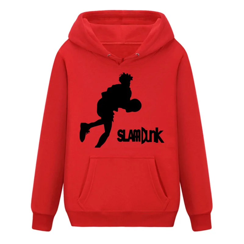Высокое качество толстовки с длинными рукавами мультфильм SLAM DUNK Rukawa Kaede модный крутой свитер Soild цветов Топы