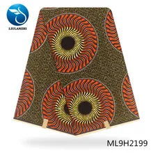 LIULANZHI африканская восковая Ткань 6 ярдов хлопок Принт Анкара воск Высокое качество Африканский Анкара воск стиль ML9H2191-2207