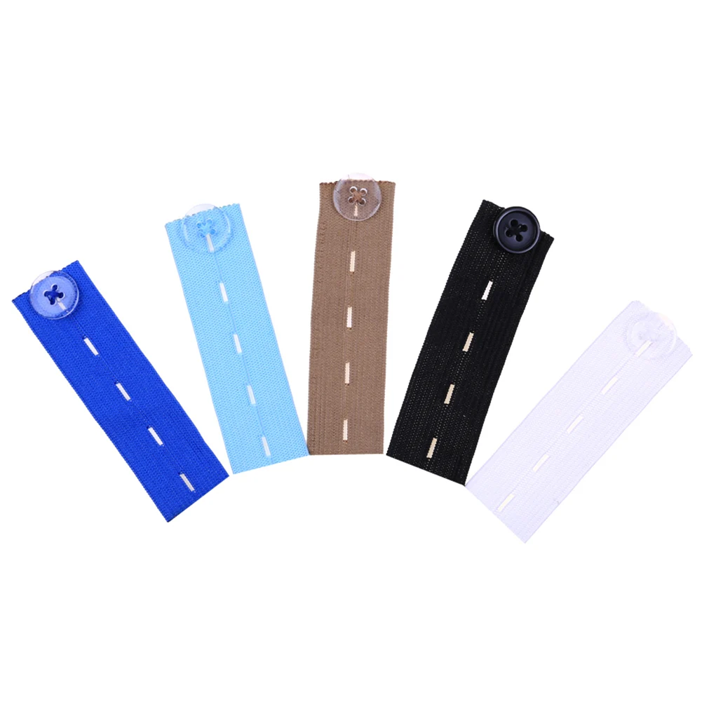 

1 Pcs Pant Waist Expander Waistband Skirt Trousers Jeans Elastic Button Extender JAN88