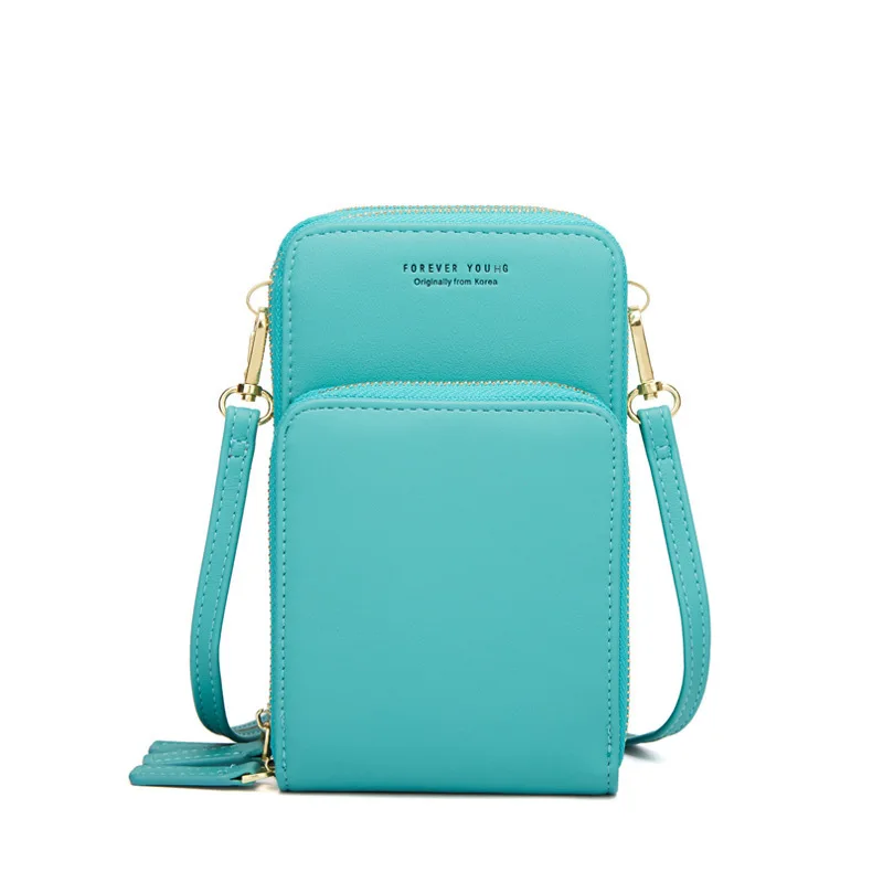 Сумка через плечо для мобильного телефона, сумка для мобильного телефона, модная, для ежедневного использования, держатель для карт, мини летняя сумка на плечо для женщин, кошелек - Цвет: Green