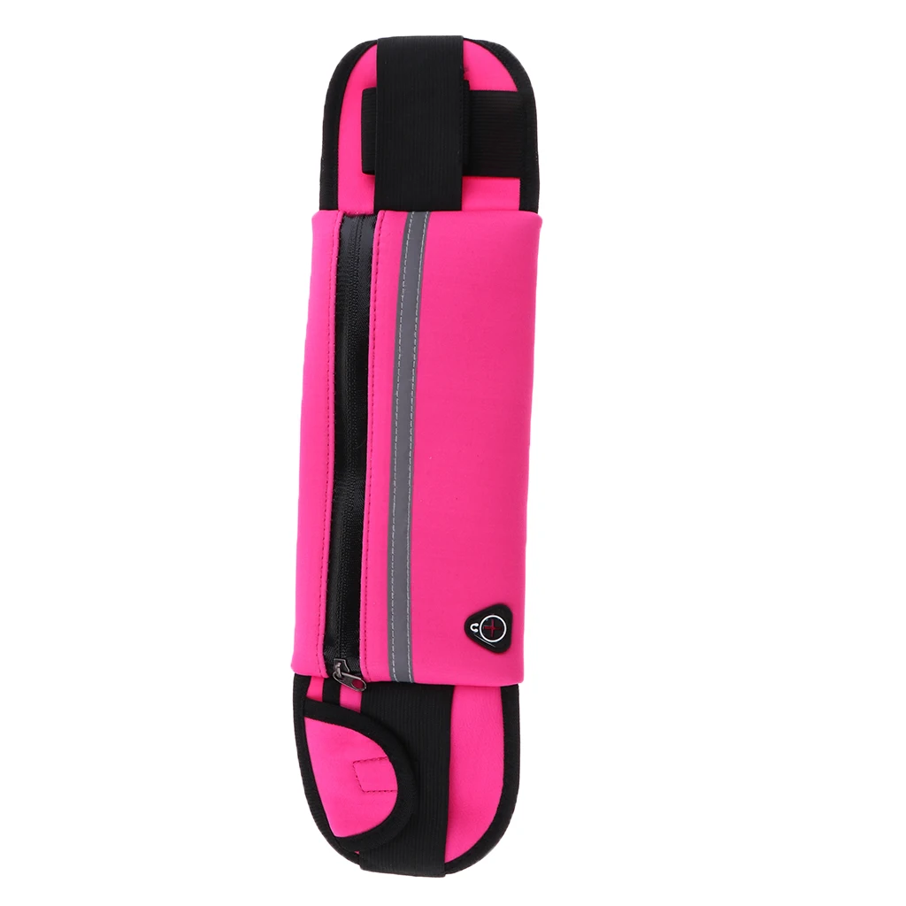 Reflect Running Belt Jogging Cycling Waist Pouch Bag W/ Water Bottle Holder Running Bags for Outdoor Sports