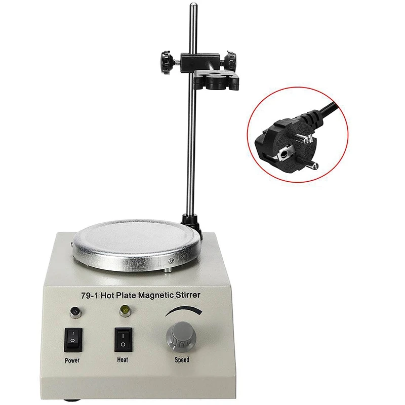 

79-1 1000Ml Hot Plate Magnetic Stirrer Lab Speed Variable Control Mixer 220V No Noise No Vibration EU Plug Smooth Run