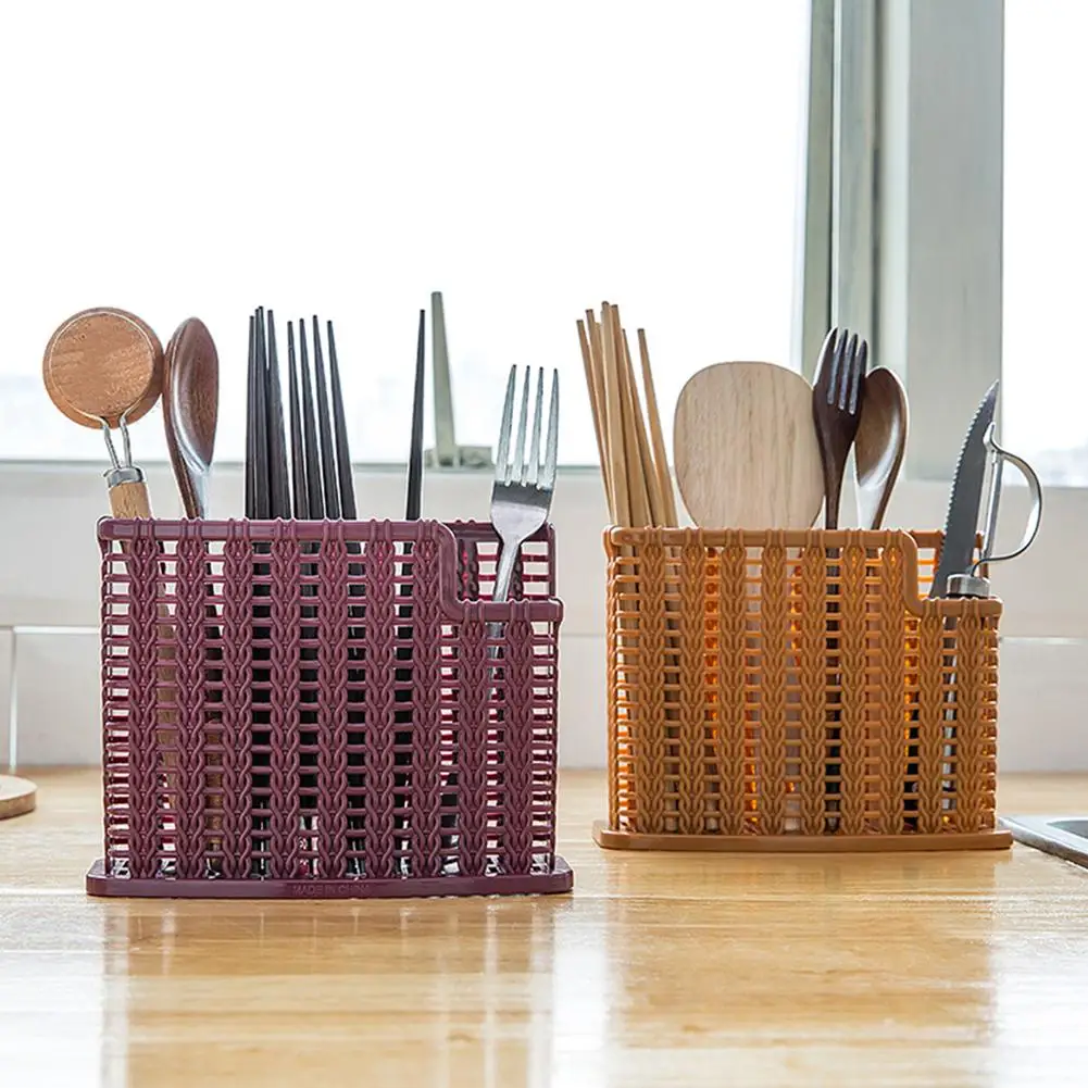 Прочные кухонные принадлежности полые столовые приборы сушилка ложка корзина