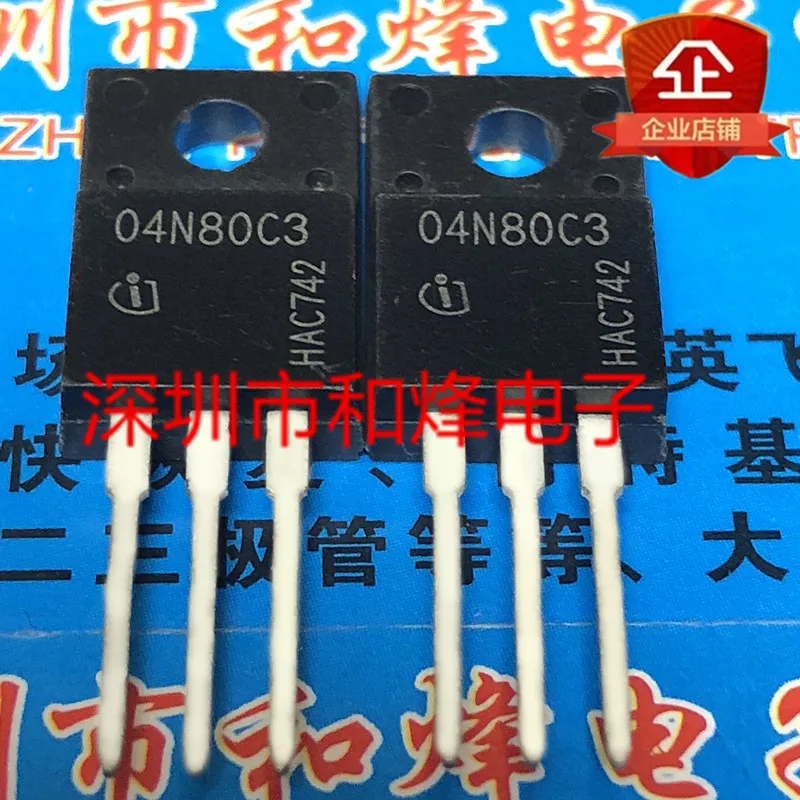 

10 шт. 04N080C3 SPA04N80C3 TO-220F 800V 4A