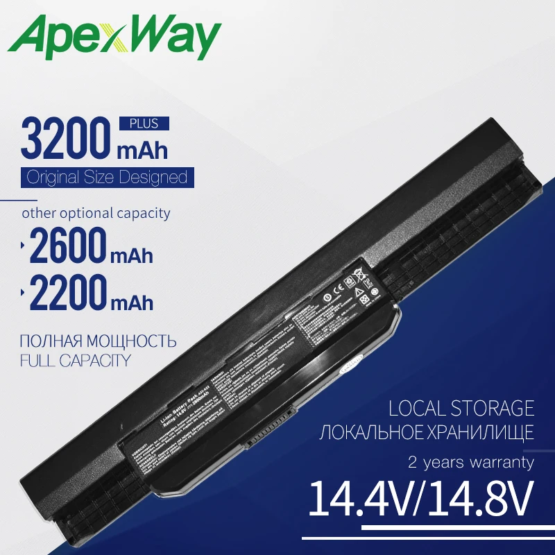 ApexWay новый ноутбук Батарея A31-K53 A32-K53 для Asus a32 K53 a41-K53 A42-K53 k53s A43 A53s K43 k53U X43 A43B A53B K53B X43B |
