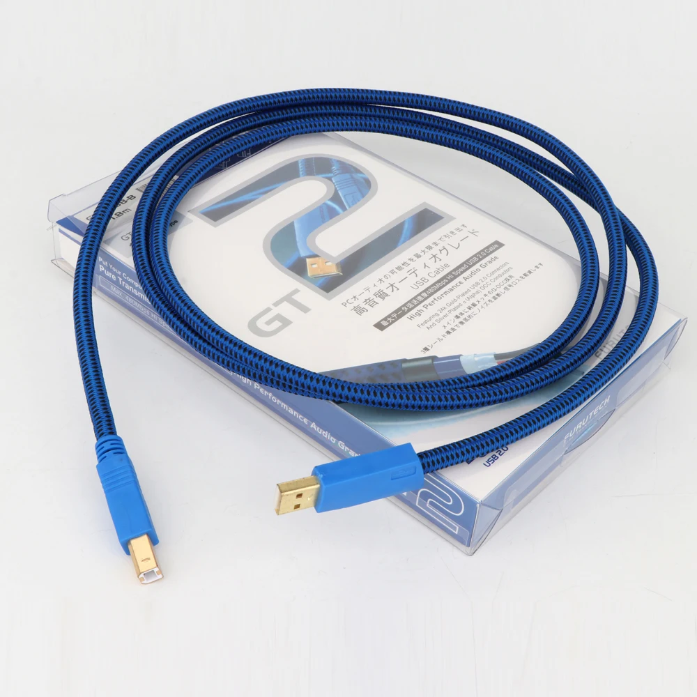One Pieces USB Blau-Schwarz-Proof Protection Network mit vergoldetem USB-Anschluss A-auf-B-Typ-Kabel für Druckerscanner – Detail 11