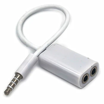 

Car-styling 3.5mm Male AUX Jack Splits Dual 3.5mm Female Headphone Audio Adapter Car Cable