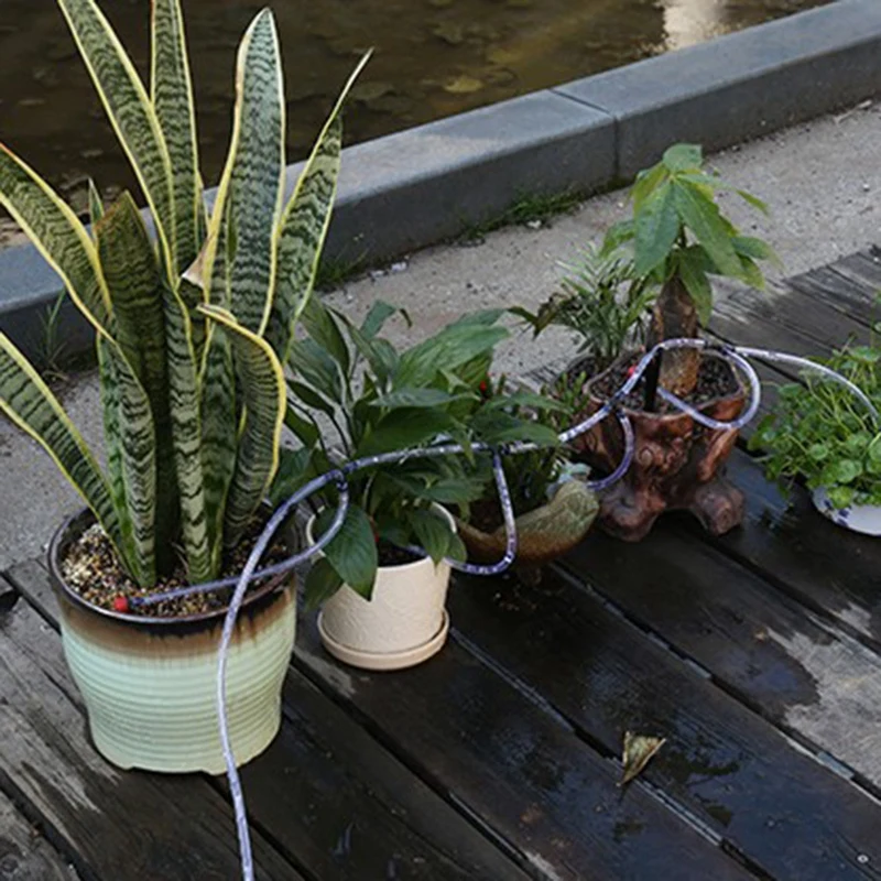 WIFI Control DIY Automatic Mini Drip Irrigation System Smart Garden Timing Irrigation Spray Self Watering Kits US Plug