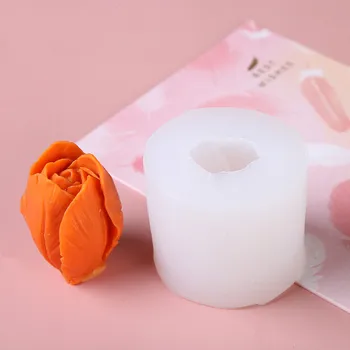 

3D Tulip Candle Mold Handmade DIY Flower Soap Silicone Mold Chocolate Cake Mold Silicone Mold Soap Forms Soap Making Supplies