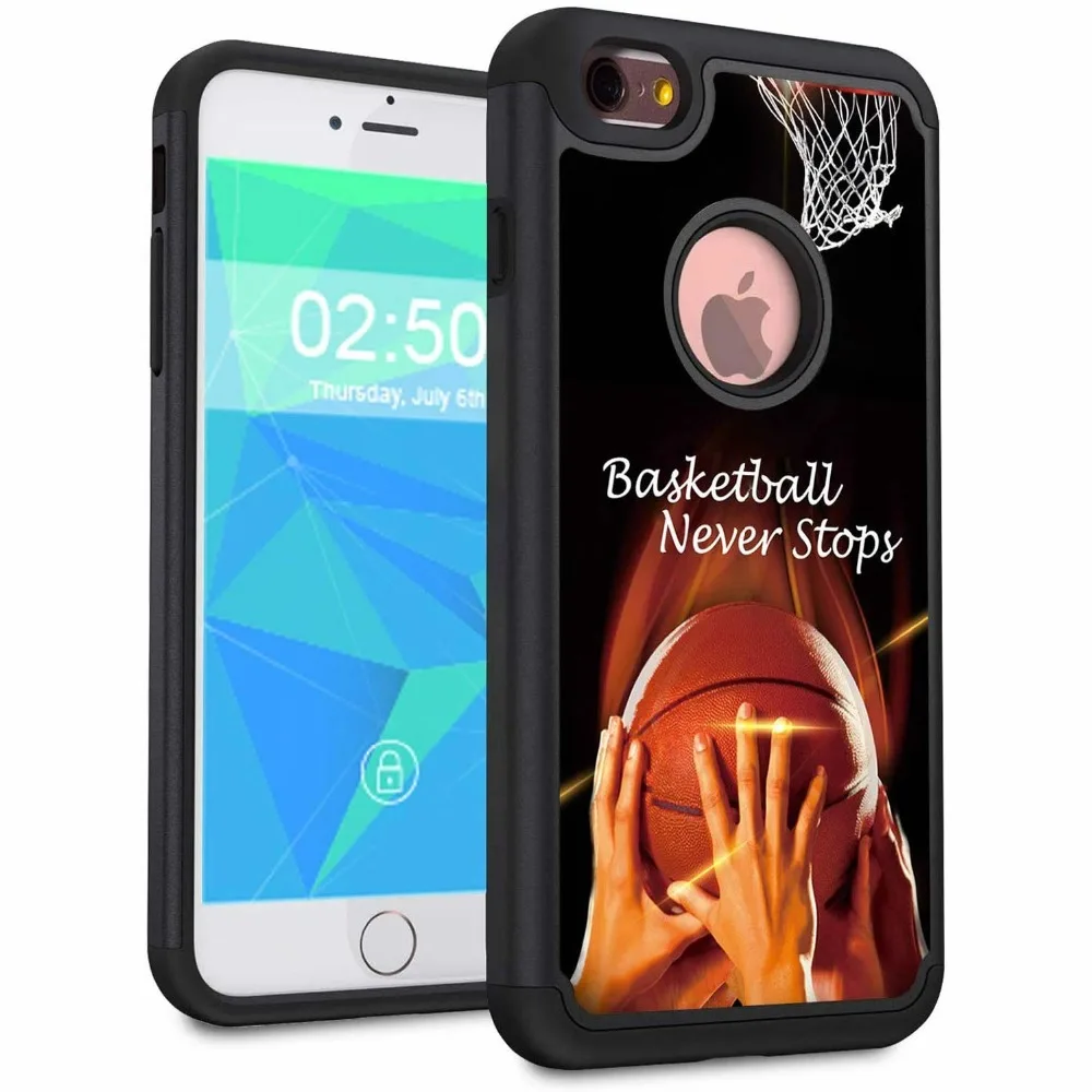 Чехол для телефона для iphone 6/6plus, чехол, iphone 6/6S plus, чехол, двухслойный Гибридный жесткий защитный чехол, противоударный ТПУ бампер