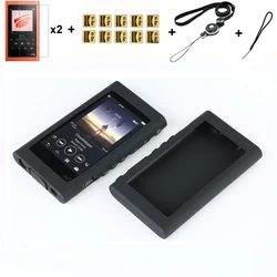 Premium Soft Silicone Protective Skin Cover Case for Walkman MP3/MP4 Players (Black)