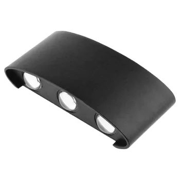 

6W Modern Sconce Outdoor LED Wall Fixtures Lamp Garden Corridor Waterproof Lights(white light)