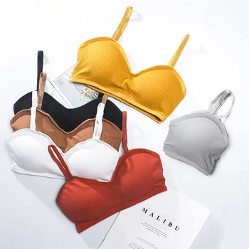 

Comfortable New Fashion Women Tube Top Female Lingerie Push Up Wireless Bra Padded Underwear Sexy Crop Top