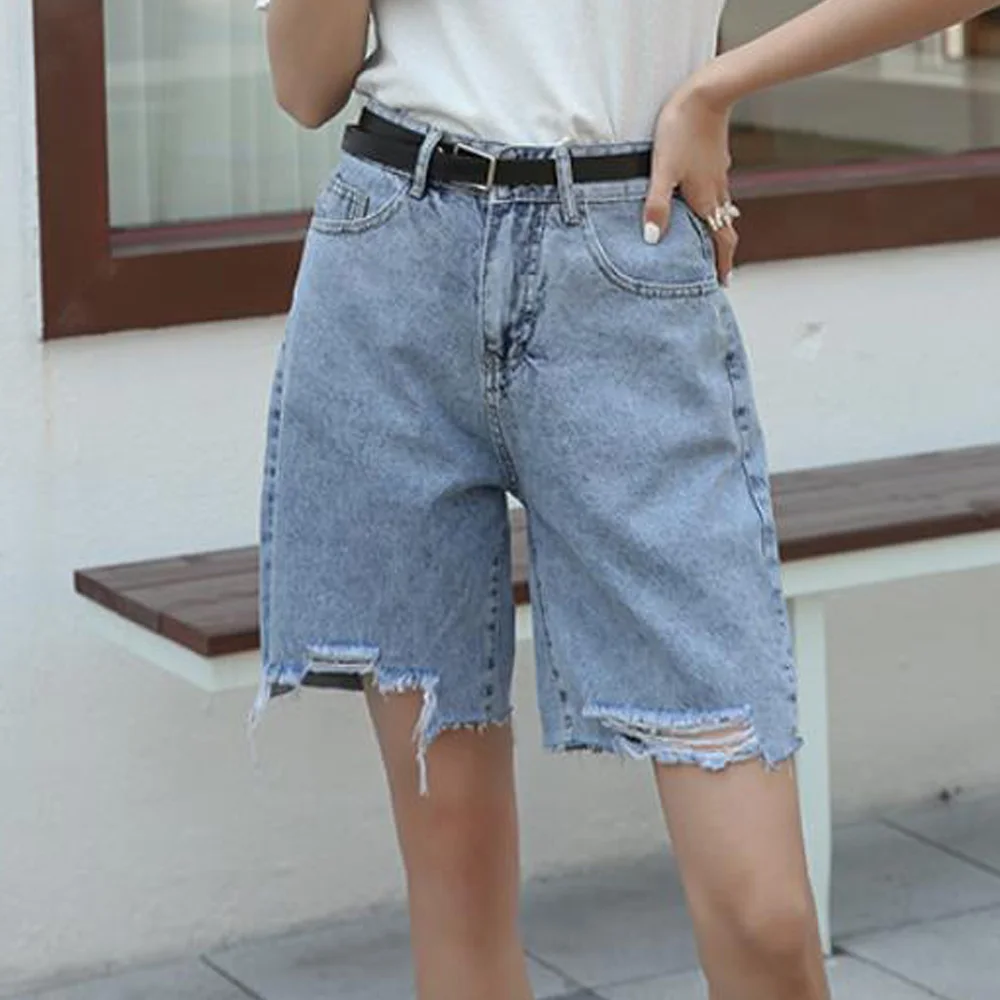 High Waisted Denim Shorts For Women 