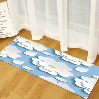 

3D Printed Flannel Floor Mats kitchen Long Mat DoormatsFor Living Room Rugs Anti-Slip Sofa Table Area Rug Bedroom Carpet