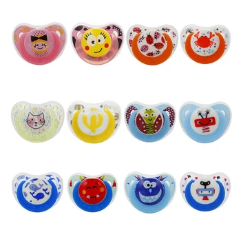 

New Hot Baby Novelty Silicone Pacifier Cartoon Pattern Nipple Pacifiers High Qurity New Feeding Orthodontic Dummy Soother