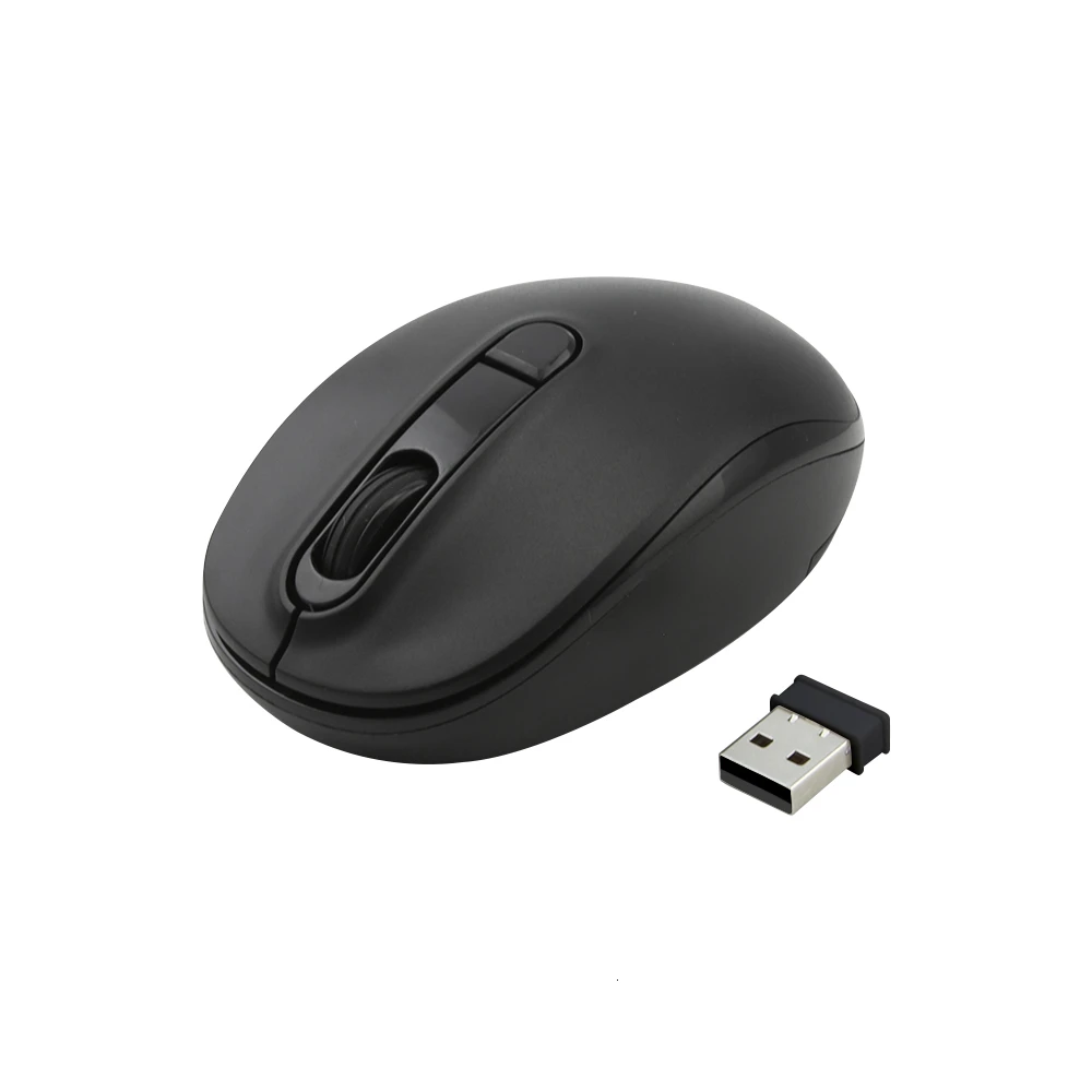 CHYI беспроводное мини-usb компьютерная мышь оптическая 3d Arc PC Mause 2,4 ГГц портативная маленькая офисная игровая мышь для ноутбука Apple Macbook - Цвет: Black