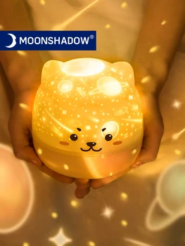 Luminária estrela com projetor de música 1