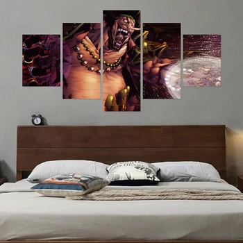 

5 Pieces Anime One Piece Black Beard Painting Canvas Wall Art Picture Home Decoration Living Room Canvas Print Modern Painting