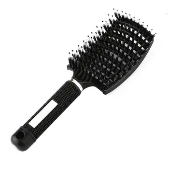 

Drop ShippingWomen Hair Scalp Massage Comb Bristle Hairbrush Wet Curly Detangle Hair Brush for Salon Hairdressing Styling Tools