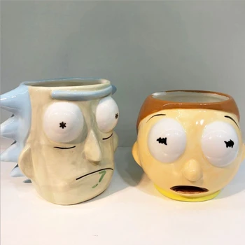 

3D Rick And Morty Mug Cartoon Cug 600ML Tardis Creative Coffee Cup Beer Milk Mug Funny Gift
