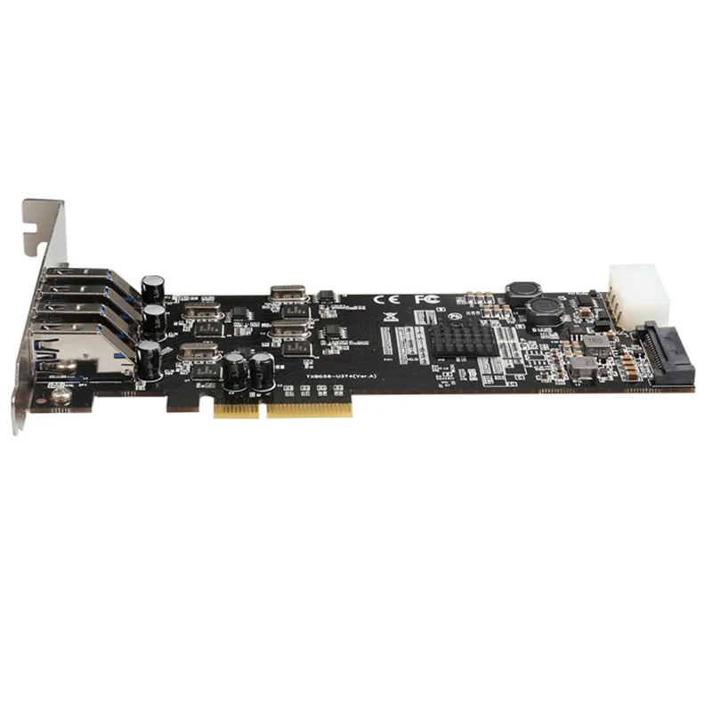 PCI удлинитель 4 порта PCI-E к USB 3,0 концентратор PCI Express карта расширения адаптер 5 Гбит/с SuperSpeed expresscard USB 3,0 для рабочего стола