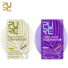 PURC органические кокосовые волосы увлажняющий Кондиционер бар веган ручной работы ремонт повреждения вьющиеся волосы глубокий кондиционер TSLM1