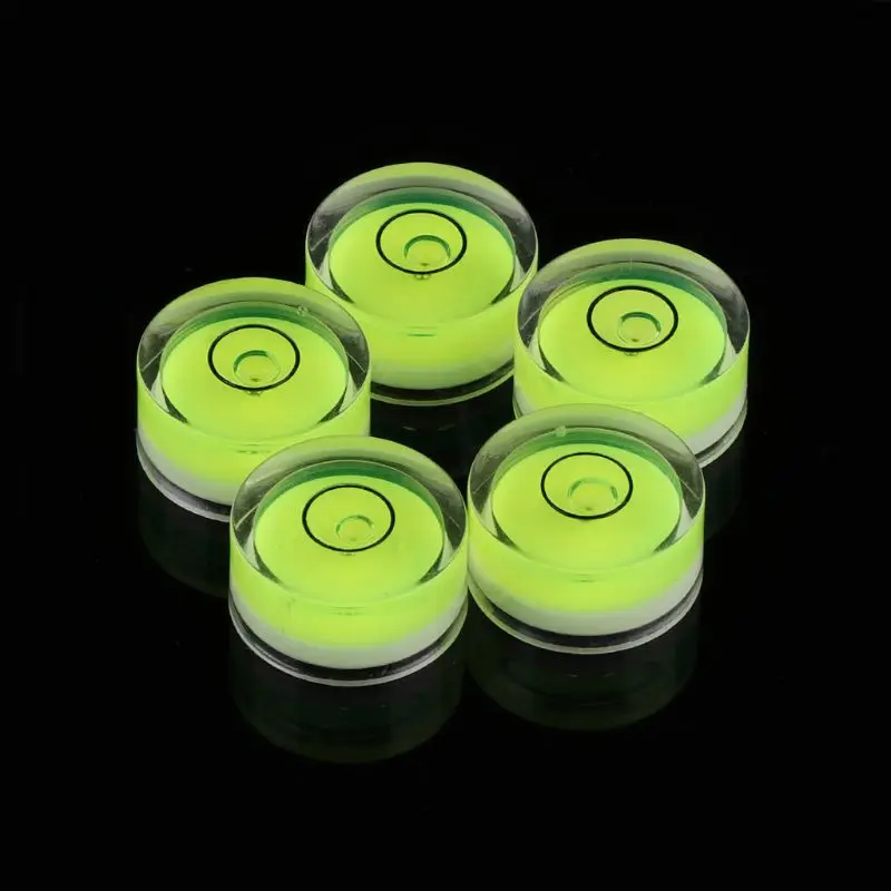 5pcs Round Bubble Level Mini Level Bullseye Measurement Instrument,bubble level,spirit level,portable spirit level
