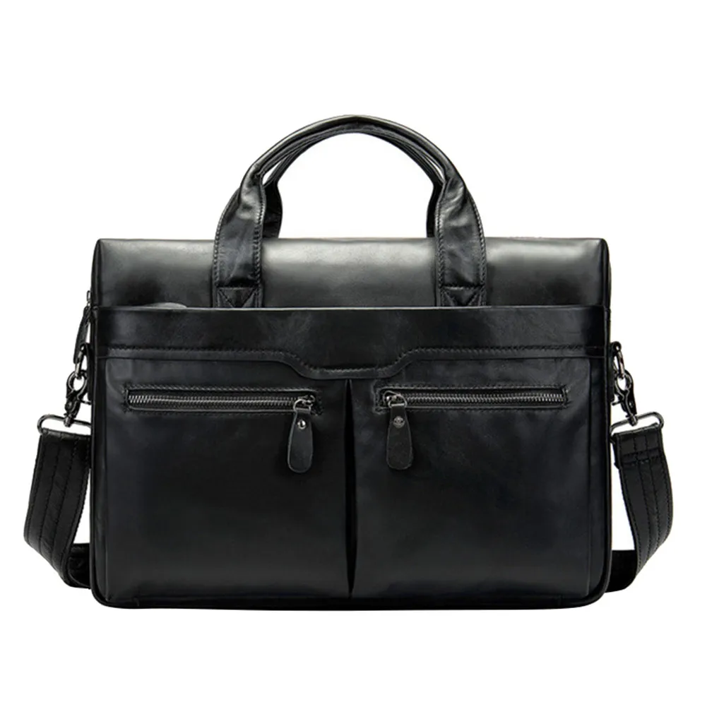 

men's briefcase leather laptop bag men's genuine leather office bag for men business men's bag for document tote