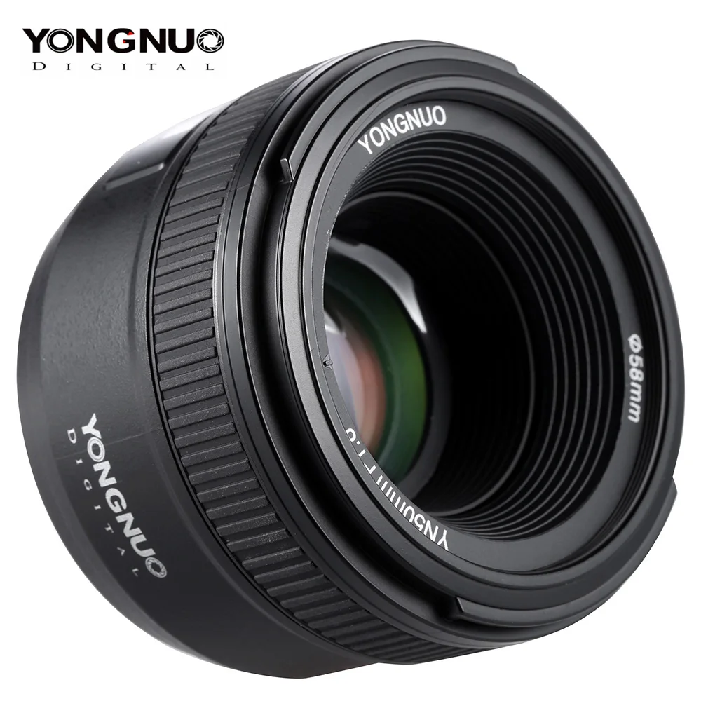 YONGNUO YN 50 мм f1.8 AF объектив yn50мм апертура Автофокус большая апертура для Nikon DSLR камеры Nikon D800 D300 D700 объектив